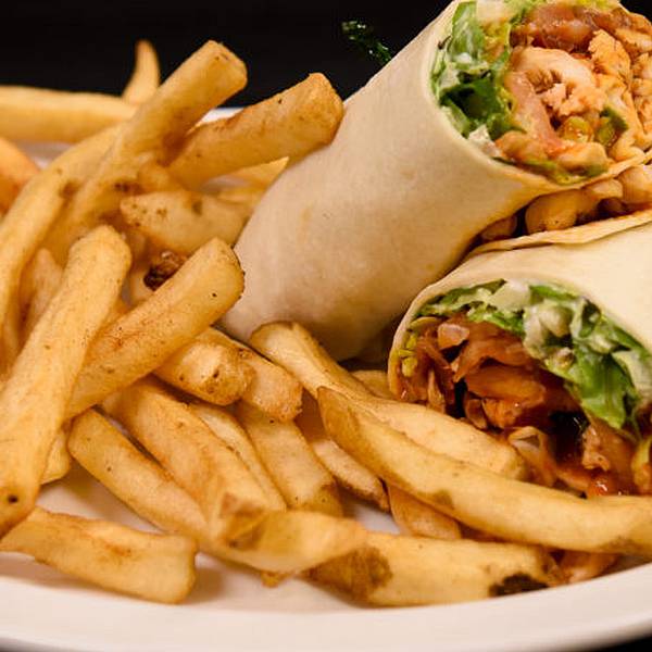 Chicken Wrap W/ Fries