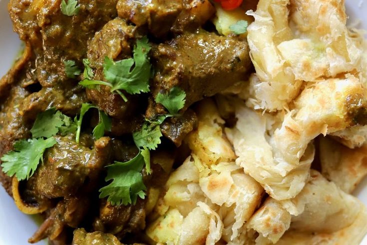 Curried Goat & Roti